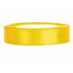 Stuha žlutá saténová 1,2 cm